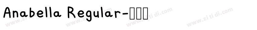 Anabella Regular字体转换 Anabella Regular字体转换